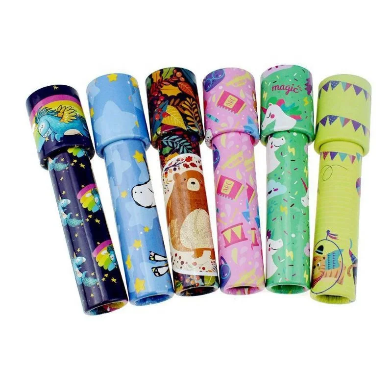 Promotional Toys Paper Kaleidoscope Rotating Magic Colorful World Toy for Children Autism Kids Puzzle Toy Gift Color Random