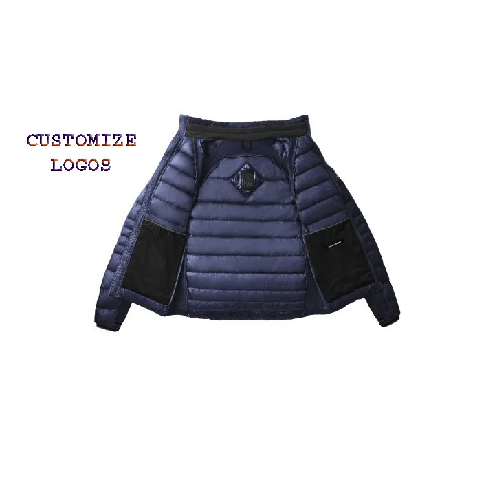 Мужская блестящая куртка-пуховик на молнии с карманами заказ стеганый пуховик унисекс куртки для мужчин женщин и детей