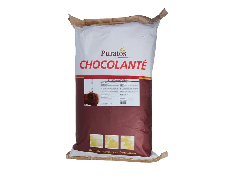 Organic Chocolate Raw Material Chocolate Powder Sugar Free - Vietnam Origin