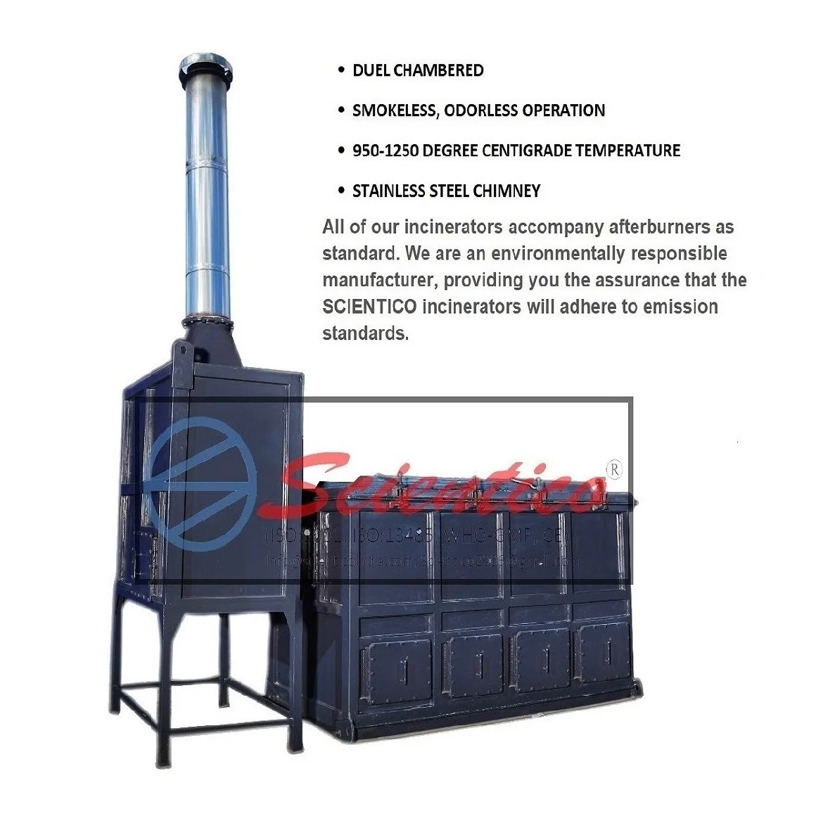 Waste Burner Hot Selling Animal Waste Incinerators for Recycle E Waste from India