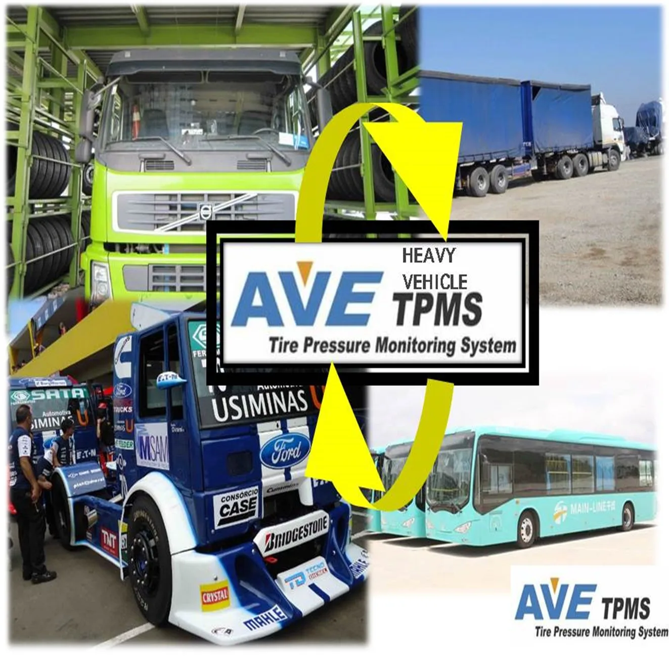 433.92 Mhz TPMS with LF remote Control for sensor configuring and learning