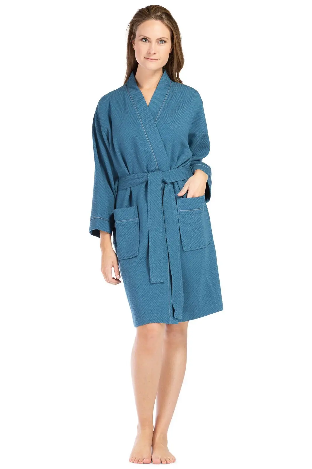 Hotel bathrobe Non-woven disposable bathrobe/ Kimono /Beauty Coat for spa massage sauna use MOQs 1020.2 pcs