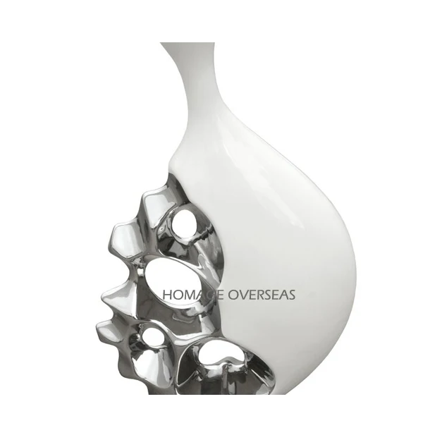  Металлическая литая декоративная алюминиевая ваза Современная Серебряная для цветов