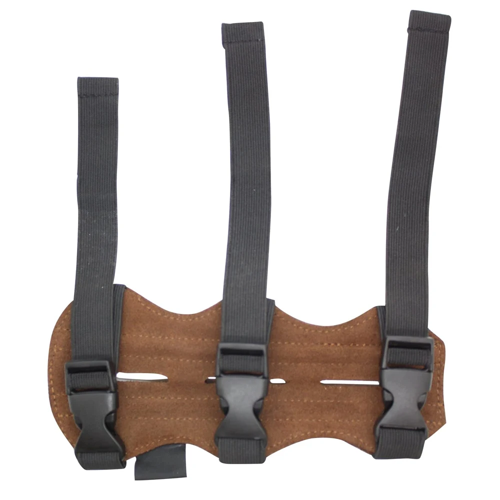 PU Leather Archery Arm Guard Hand Protector Hunting Shooting / Handmade Archery Leather Adjustable Arm Guard