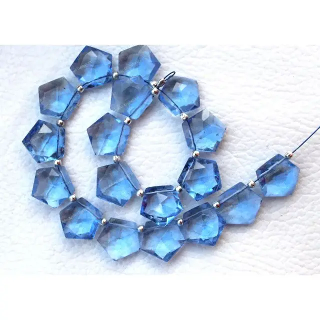 
Sky Blue Topaz Top Drilled Gemstone Handmade stone polished Gemstone Faceted gemstone Jewelry making stone Size 12x12 MM 