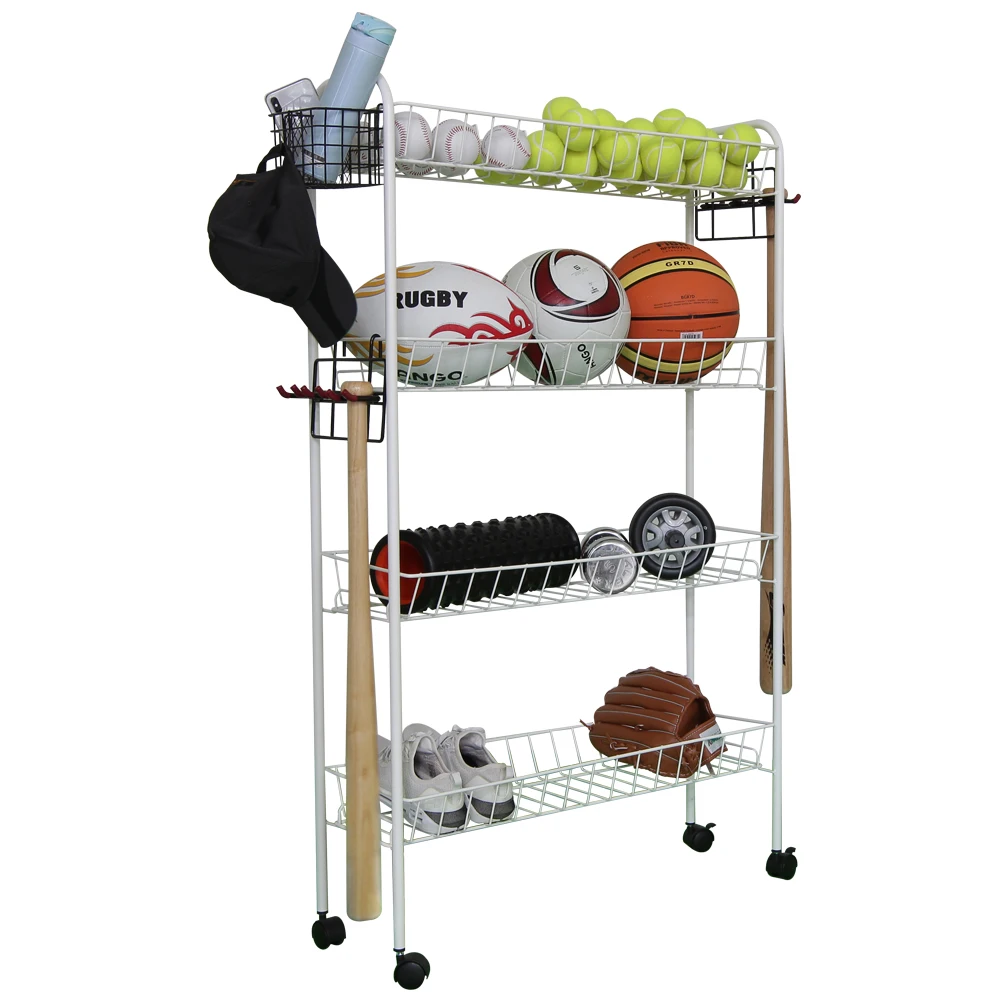 rubber landle basketball racks for storeroom