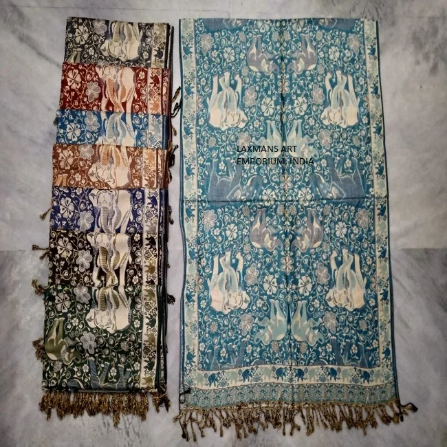 Ladies Fashion High Quality Designer Viscose Pashmina Shawls/Scarfs For Winter Wholesale From India winter shawls