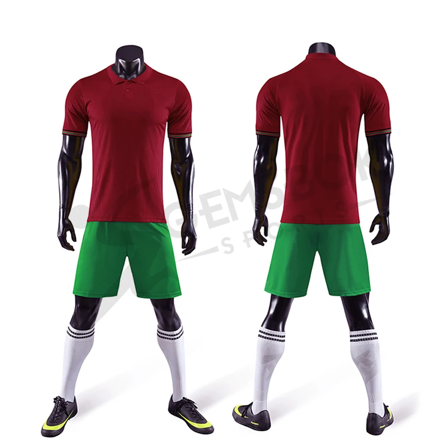 Football Jerseys Men Blank Soccer Jerseys Set Football Shirts Boys Soccer Uniforms Soccer Wear Wholesale Sublimation Plain Print