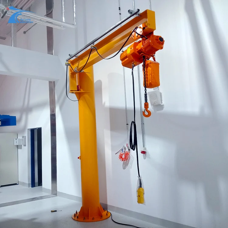  SEVENCRANE вращающийся I-лучевой настенный фиксированный подвижный кран 360 градусов 800 кг 500 цена от производителя