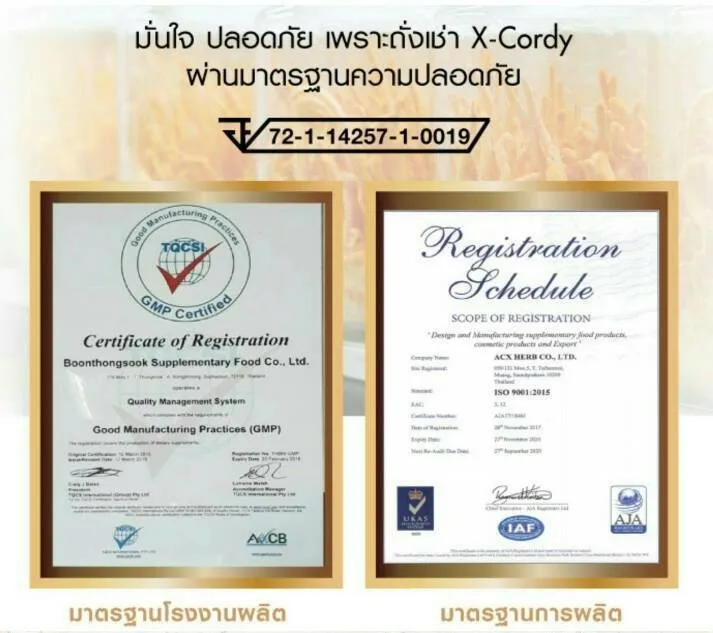 Cordyceps Militaris Capsules Healthcare Supplement Vitamin Premium Quality from Thailand for 100% Export