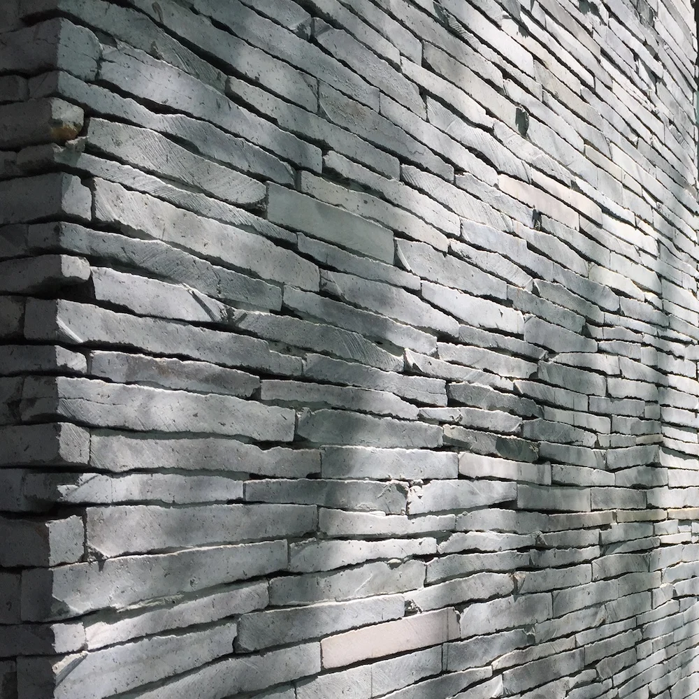 Natural Split Ledge Grey Stone Veneer Slate for External and Internal Wall Cladding Traditional Style Indoor Natural Stones