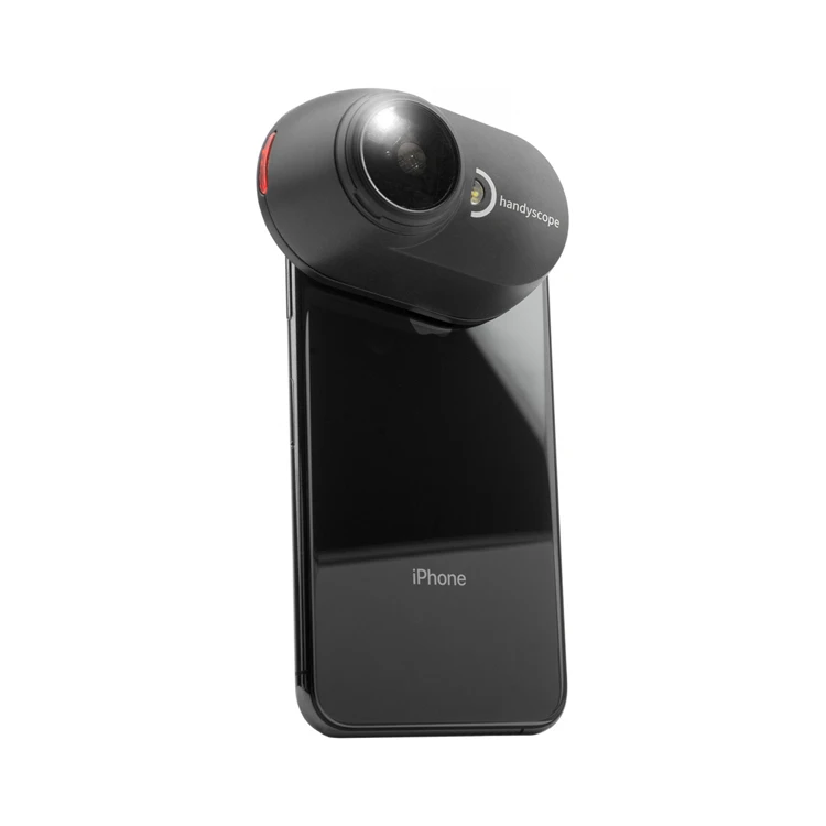 Optical digital device dermatoscope take photo and record video send snapshots to cloud storage, skin test