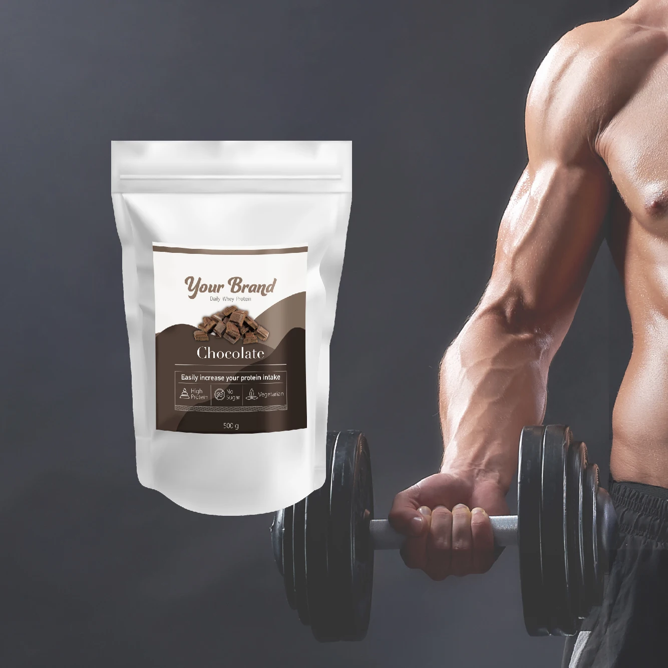  Золотой стандарт оптовая продажа сывороточный протеин торговой марки