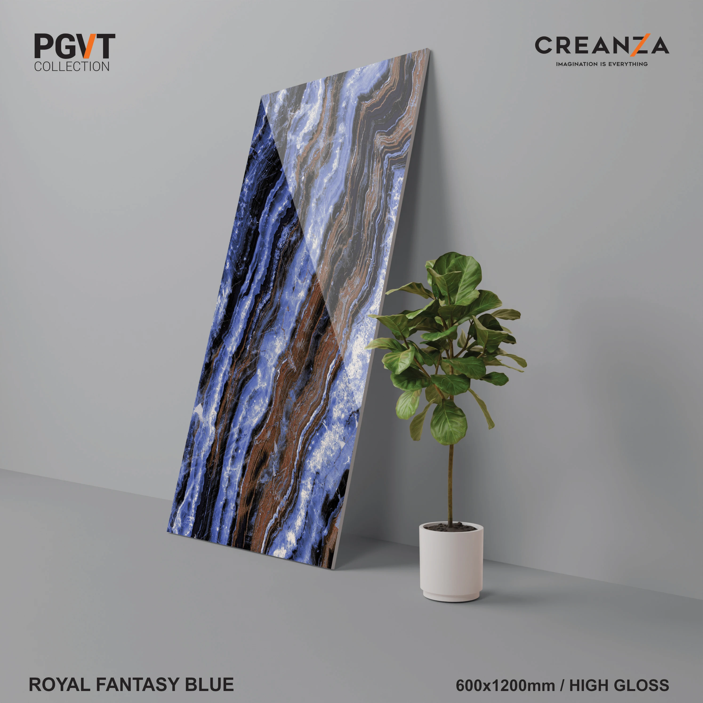 Лидер продаж синяя фарфоровая плитка для декоративной зоны 600x1200 мм