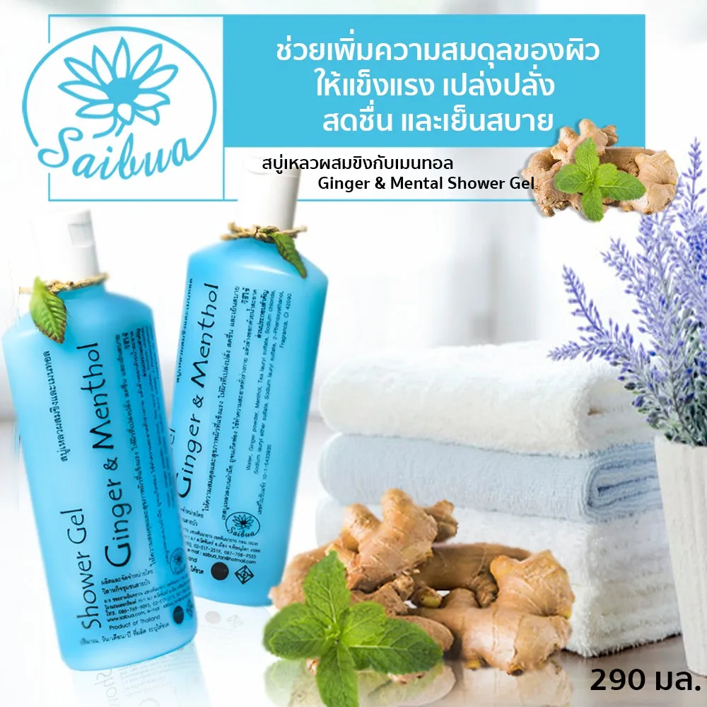 Herbal Shower Gel, Handmade Shower Gel Wholesale OEM Ginger Menthol Shower Gel, Natural Thailand Adults Paypal Female 7-15days