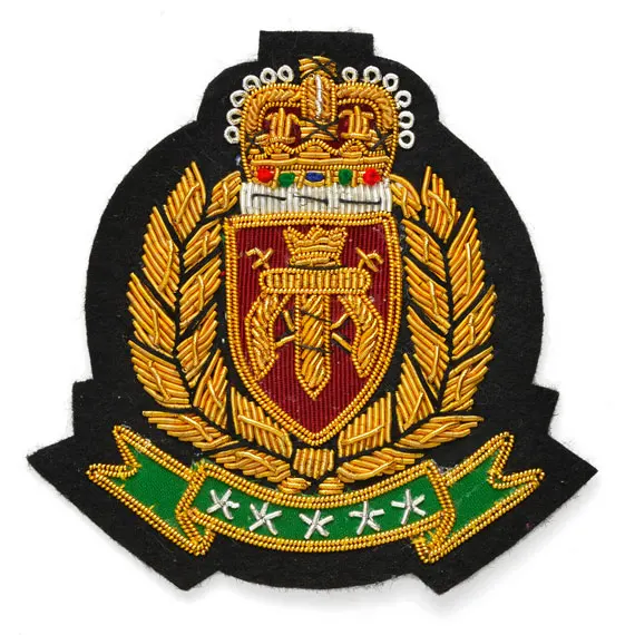 Top Quality Hand Embroidery Badges / Bullion embroidery badges