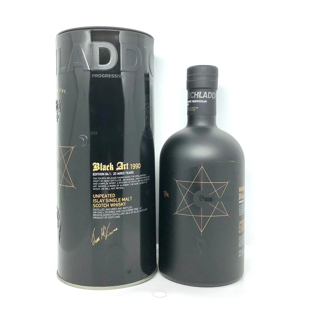 
Bruichladdich Black Art 1990 Edition 04.1: 23 Aged Years Unpeated Islay Single Malt Scotch Whisky 