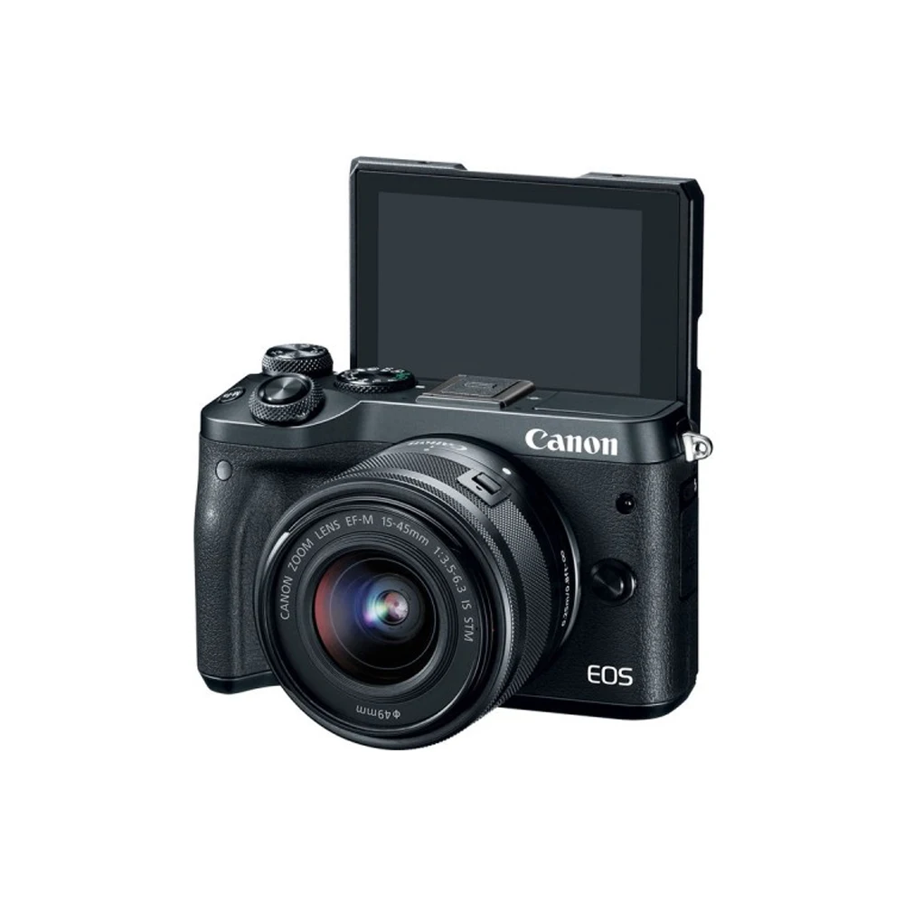 Однообъективной зеркальной камеры Canon EOS M6 беззеркальная цифровая камера комплект с EF-M составляет 15-45 рабочих дней мм IS STM (Китай (материк) исп.) 100% оригинал