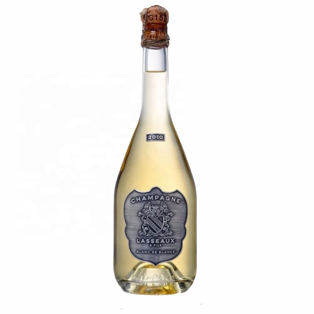 ALANEX Hungary Custom Waterproof Adhesive Sticker Metal Label for Champagne Bottle