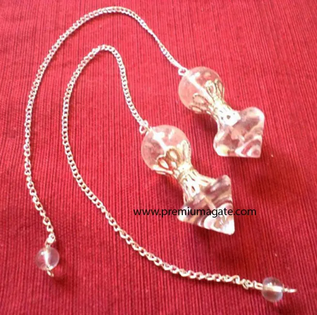 Каменный кристалл, кварцевый пирамидный шарик особой формы, исцеляющий маятник Dowsing: Оптовые Кристаллы из Индии