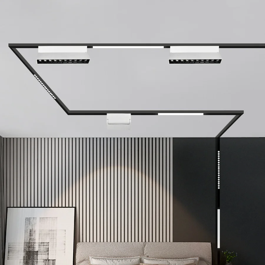 High Output LED Adapter Combined Square LED Linear Track Light  12W For Fashion Store