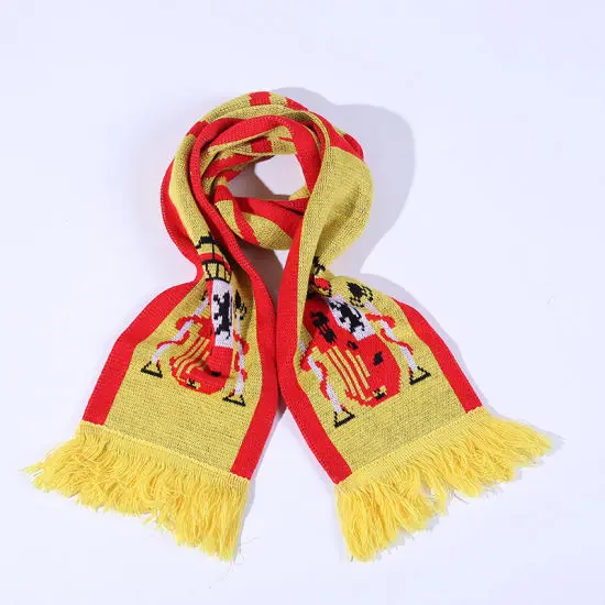 Soccer Fan Sport Football Scarf With Custom Logo and Size Wholesale Scarf