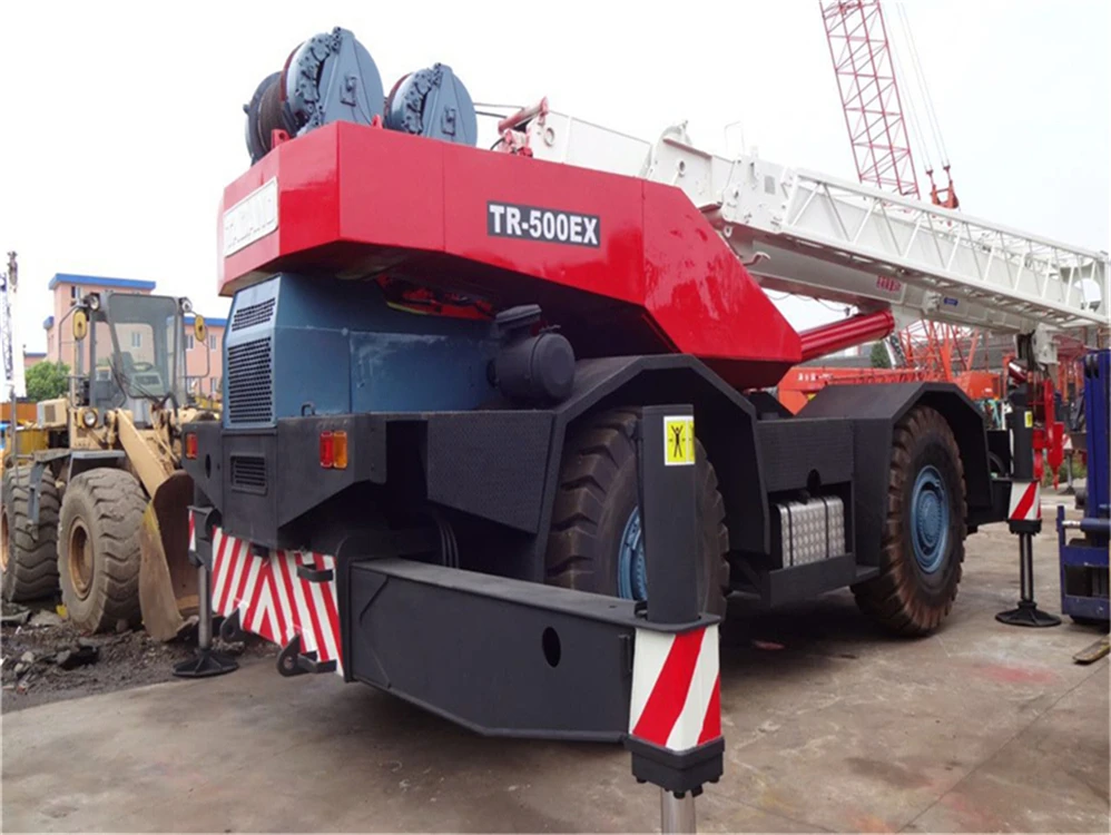 Used tadano TR500E rough terrain crane 50 ton, second hand 50ton 80ton rough crane for sale