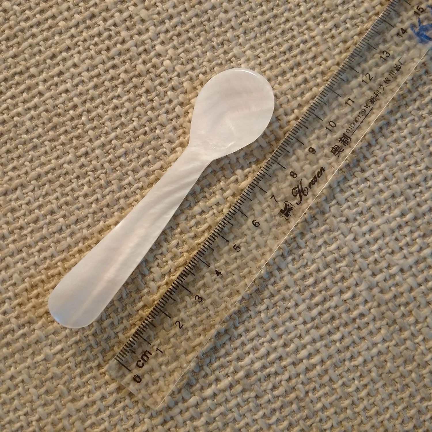 Caviar spoon from shell size 9cm