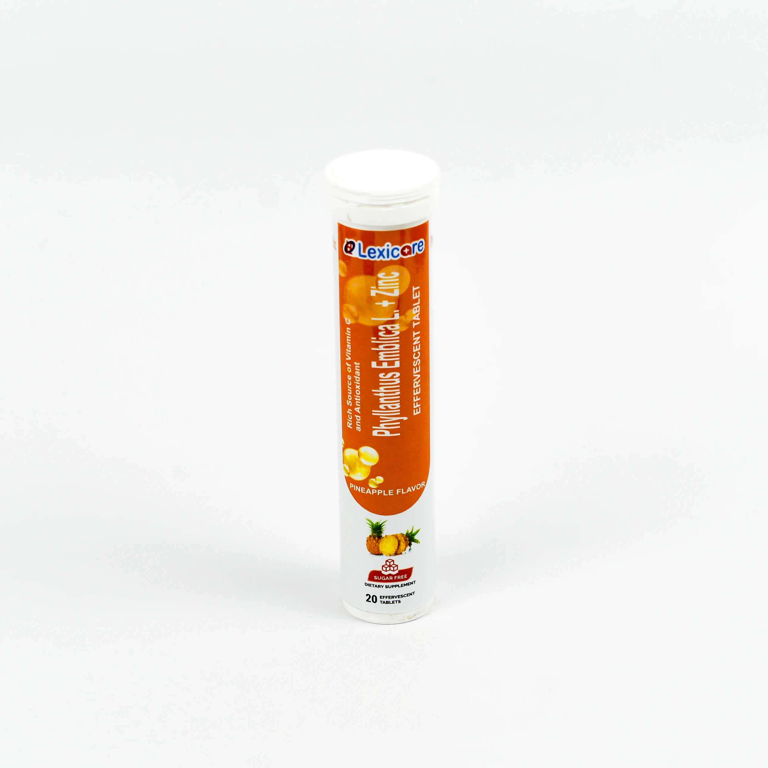 OEM High Quality Phyllanthus Emblica L Effervescent Tablet for Adults Infused with Calcium Iron Zinc Selenium Good Taste Flavor