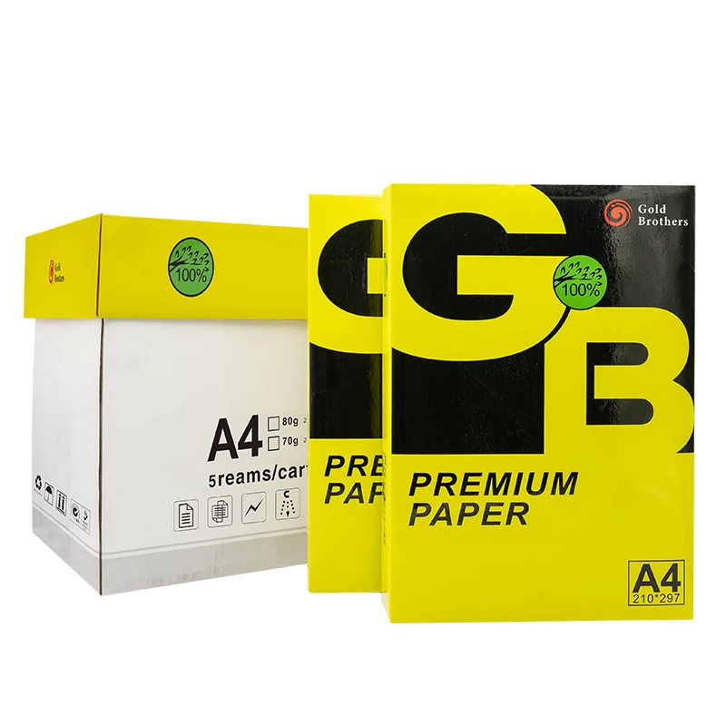 Оригинальная фабрика Double Grad A GB brand office Bond paper Premium 100% Wood Pulp 80gsm белая копировальная бумага A4