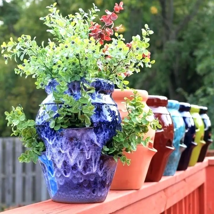 [Hannah]- Strawberry Planter - Vertical Pots Ceramic Garden Large Clay Pottery