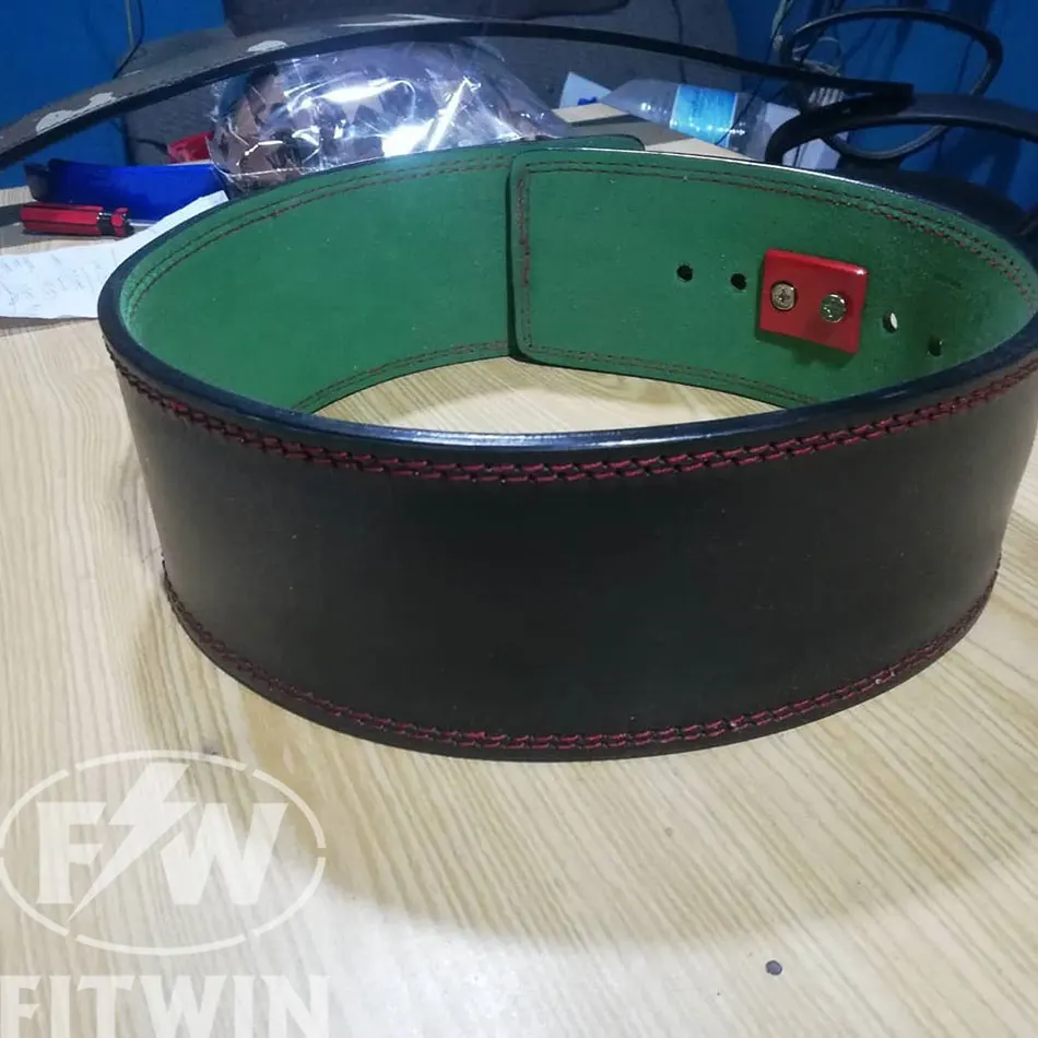 Fitness Leather Lever Belt Power Lifting Belt for Men & Women Lower Back Support for Weightlifting