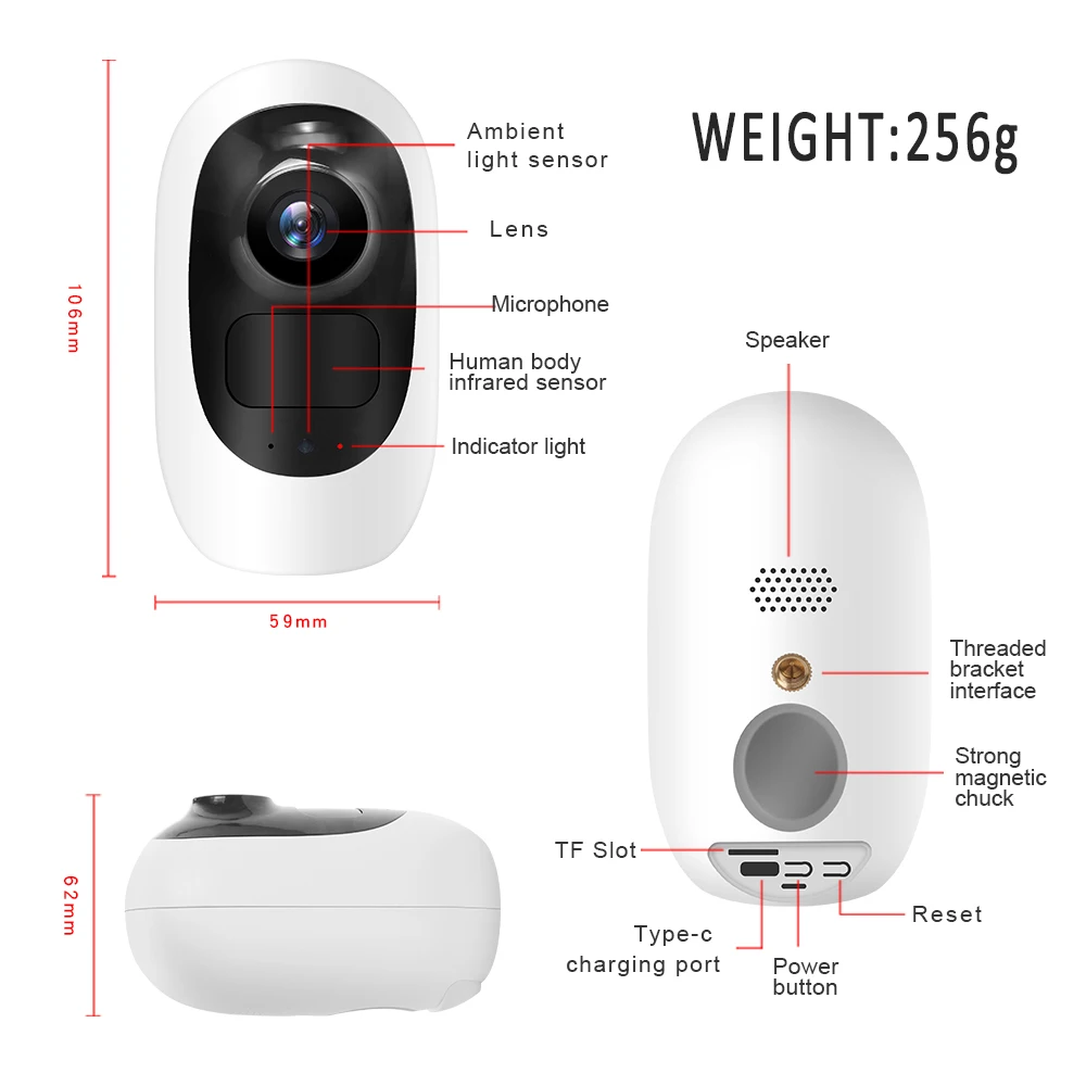 1080p умная небольшая домашняя камера видеонаблюдения с инфракрасным ночным видением Скрытая шпионская Спортивная Ip-камера Wi-Fi