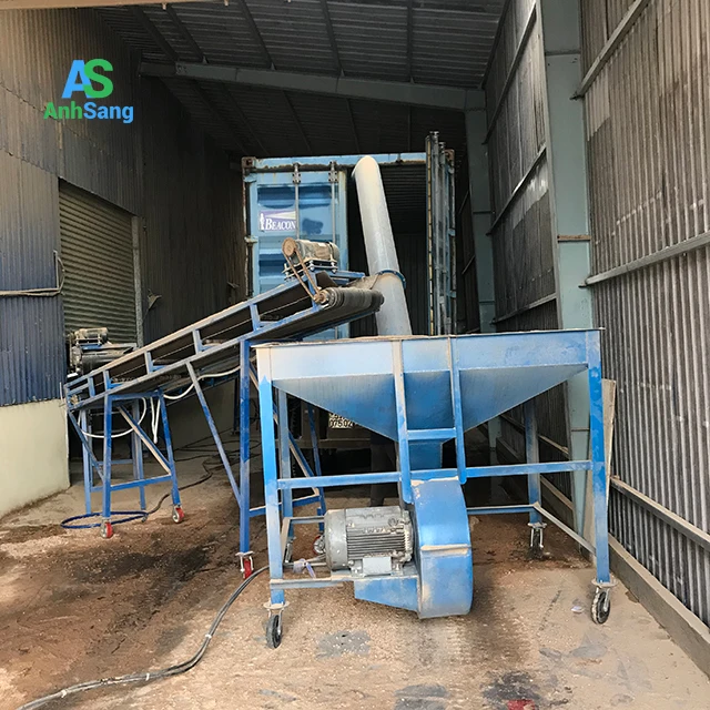 Экспорт 4 контейнеров для древесных гранул биомассы, используемых для сгорания котлов