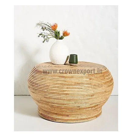 Rectangular Tea Table For Indoor & Outdoor Modern Rattan Coffee Table  Natural Rattan Wicker Table Home Decor Bamboo Furniture