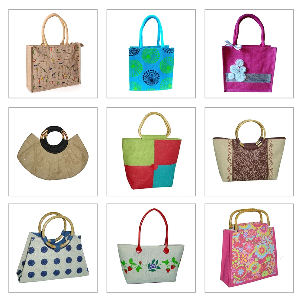 2022 Best Selling Stylish Jute Shopping Bag From Leading Indian Supplier Manufacturer