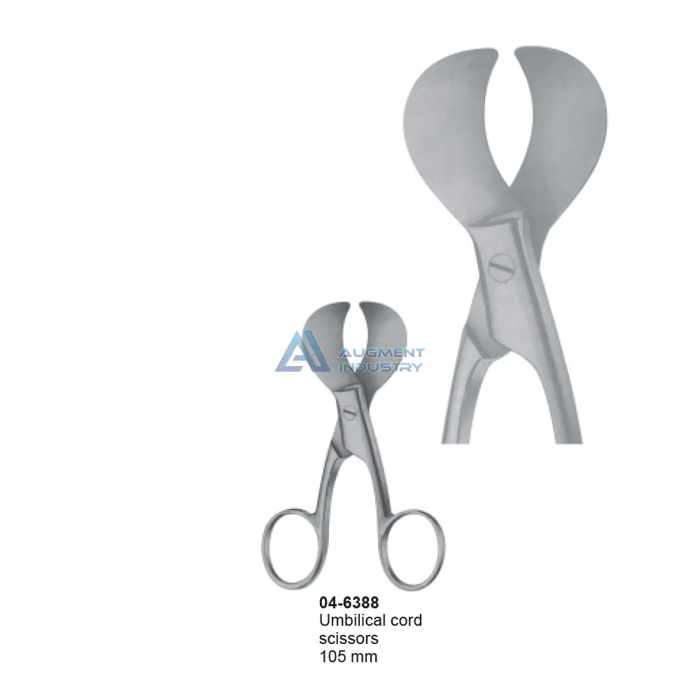 Ножницы для пупного шнура, 105 мм, из нержавеющей стали, хирургические инструменты, ножницы для акушерства, зажим для пупного шнура