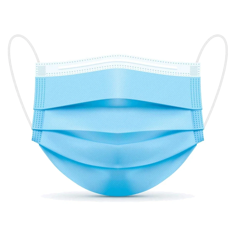
3 Ply Disposable Mask Protective Mask Blue Color 3ply FaceMask For Adult Use 3 layer Disposable Face Mask 