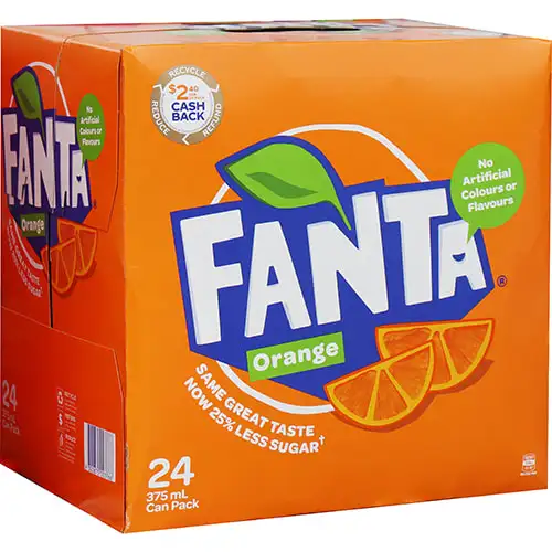 Fanta оранжевый безалкогольный напиток 330 мл (упаковка из 24) /Высококачественный Оранжевый Напиток