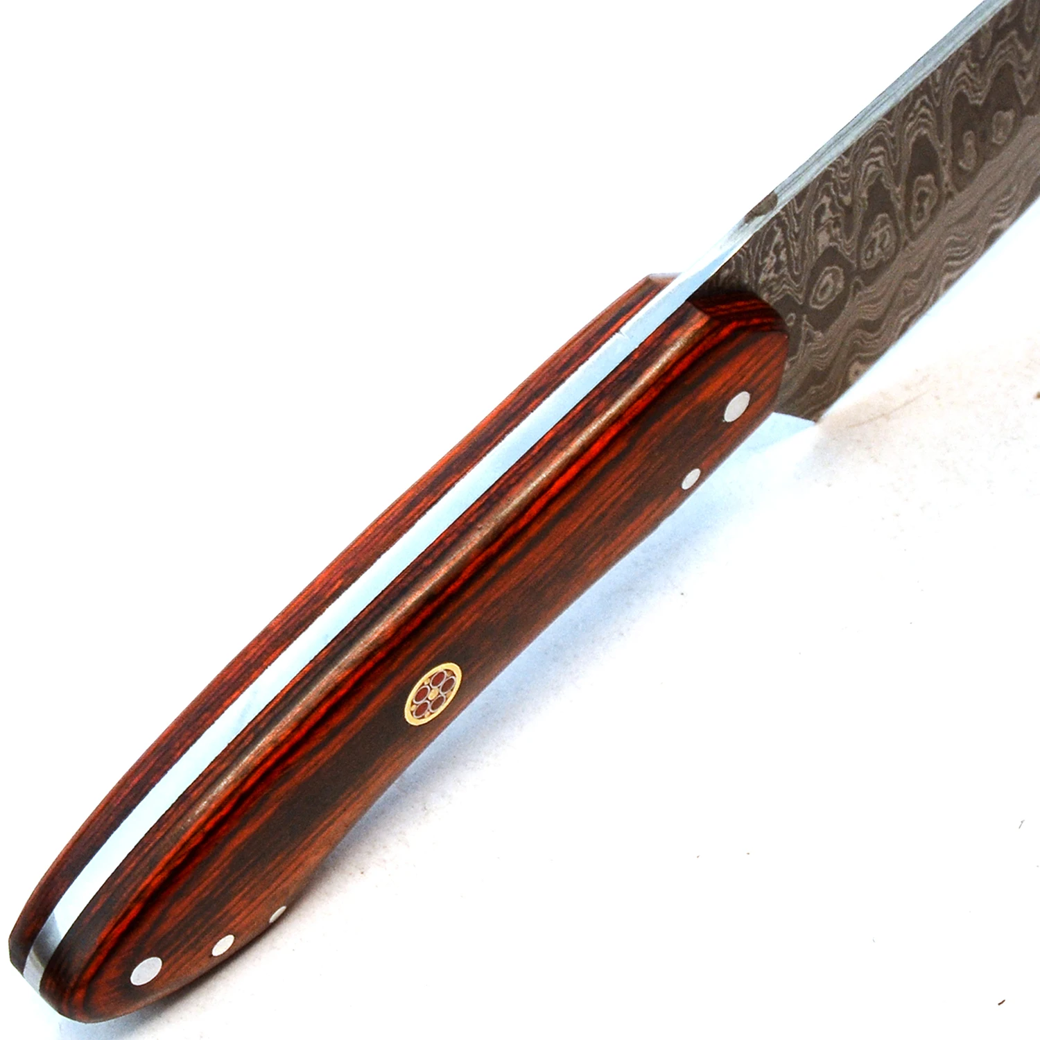 
The Most Interesting Color Wood Damascus Knives and Unique Hand made Damascus Steel knife Custom Design Kitchen Cook Chef Knife 