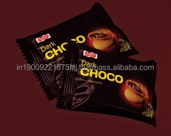 Chewy Dark Choco center filled Cookie at whole sale price 640gms/40 pieces with smooth creme pouch