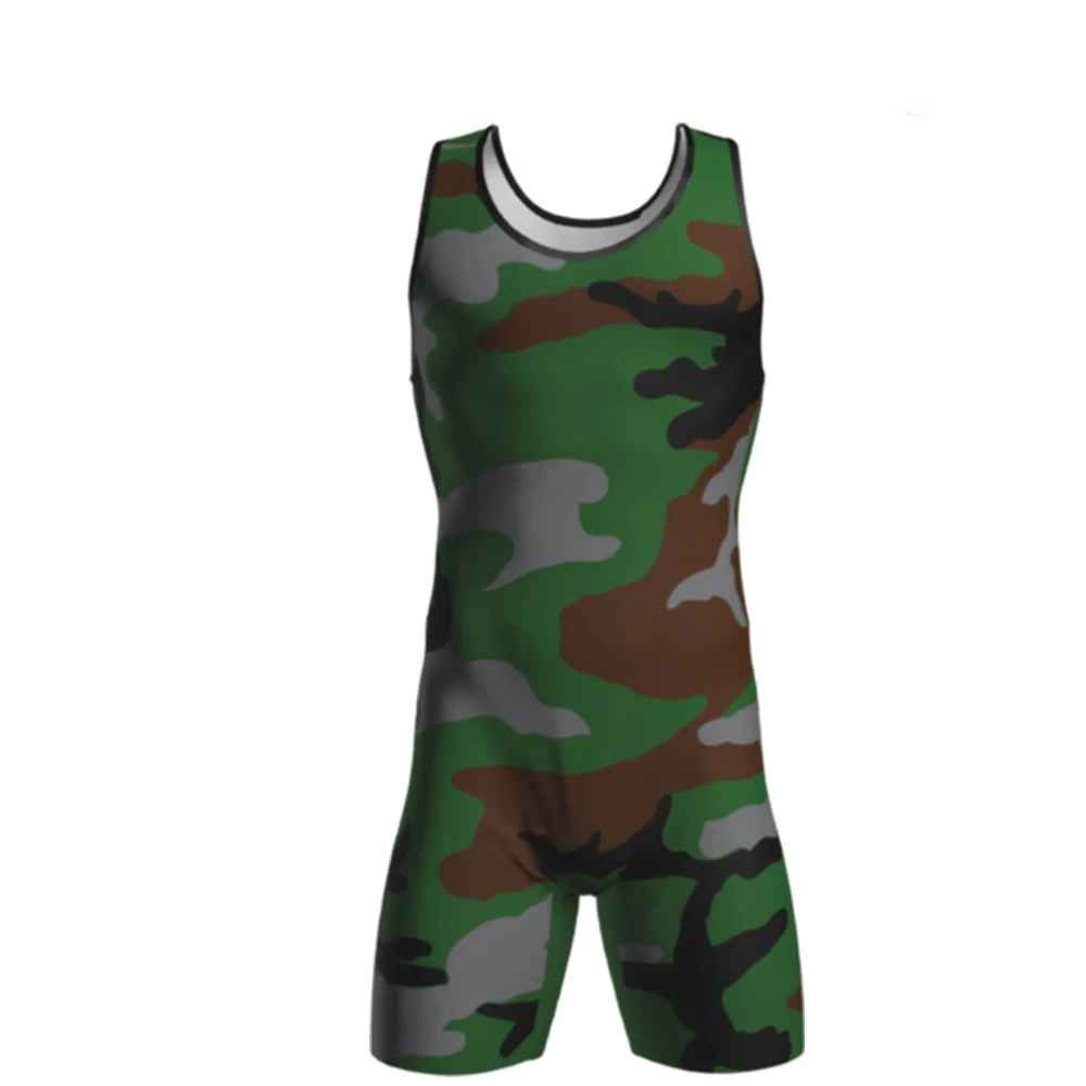 Custom Logo Men Solid Plain Wrestling Singlet Cheap Custom Sublimated Wrestling Singlets Stylish Sublimation Print