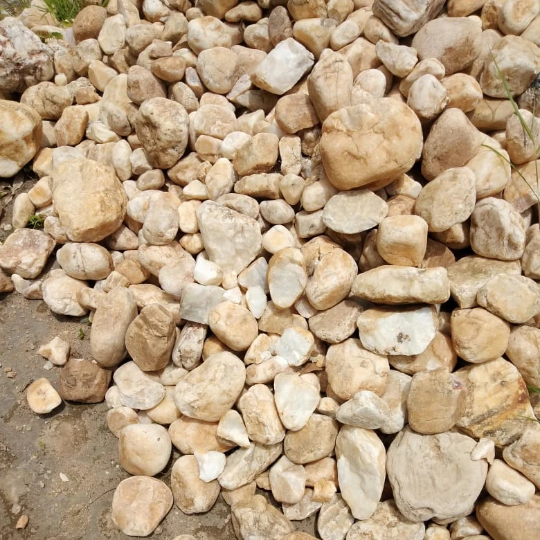 Wholesale Outdoor Garden Decorate Natural big rocks off white Water Wave River Rock Stone Boulder for decoration
