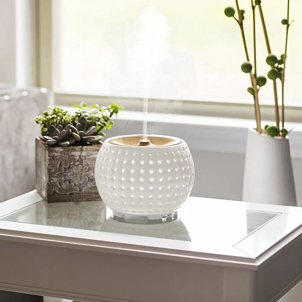 
Smart Aromatherapy Diffuser with Remote Control 280ml Aroma Essential oil Diffuser with 7 Colors LED Lights 