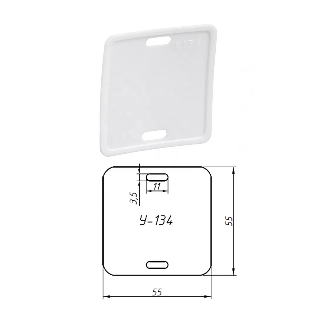 U-134 Power Cables Tag Set For marking power cables wires pipes with a voltage of up to 1 kV 55*55 kV