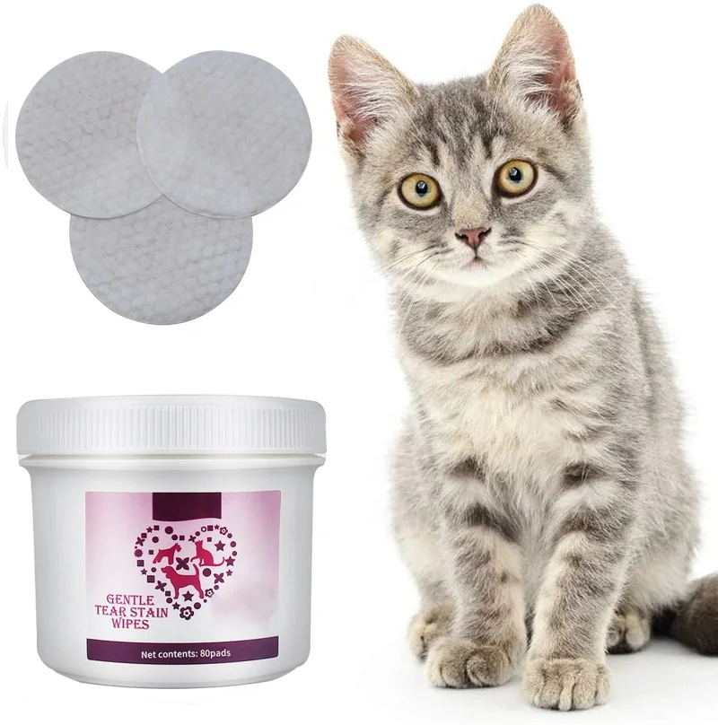 Pet Eyes Wipes Tear Stain Wipes Pet Paw Cleaner Tear Eye Stain Remover Wet Pads