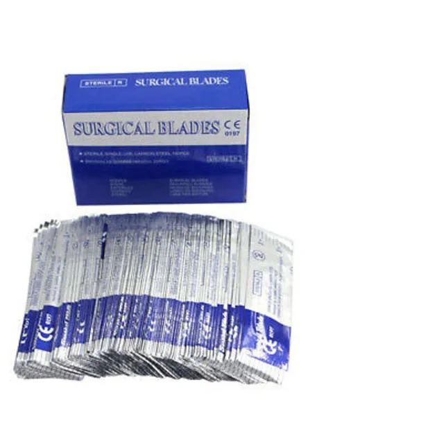 Scalpel Blades Of 100 Pieces  #24   Stainless Steel Carbon Steel Disposable Surgical Blades Surgical  Instruments