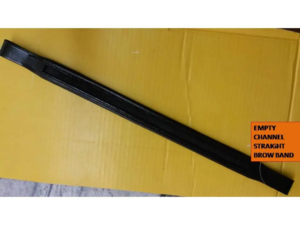 TOP SELLER FASHIONABLE EMPTY CHANNEL BROW BANDS WITH HIGH QUALITY LEATHER FOR HORSE RIDING BRIDLE EQUIPMENT