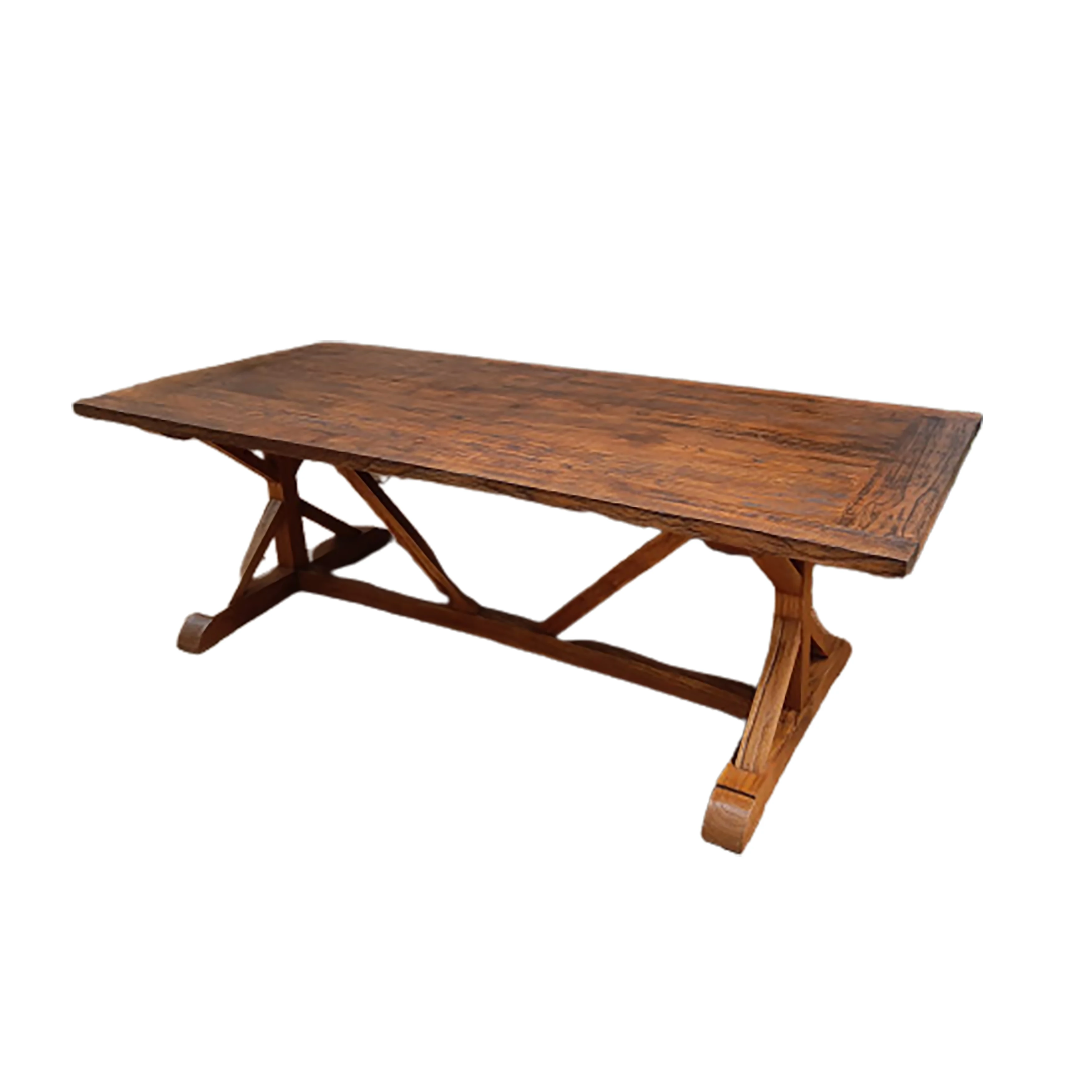 High Quality Rustic Table Dining Table Oak Wood material OEM Services For Home Furniture