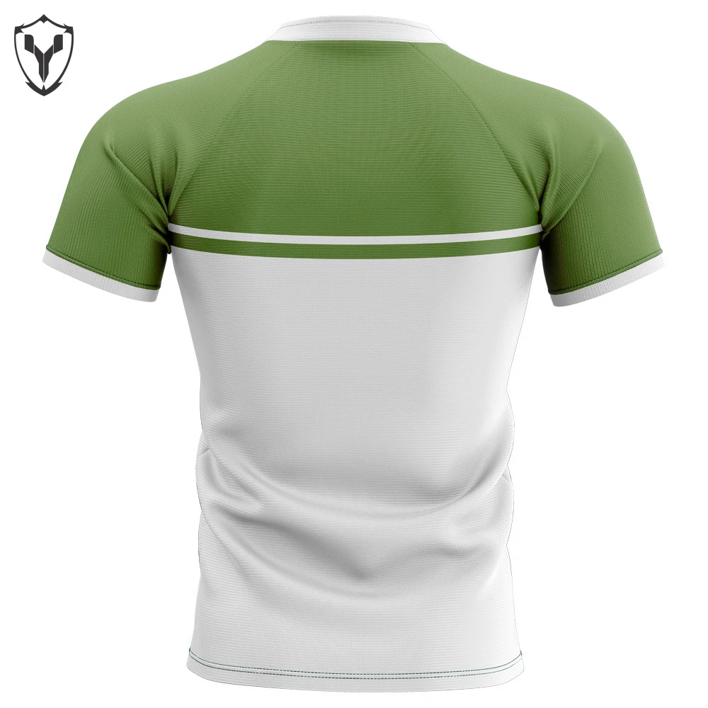 Latest Fashionable Start Printed Striped Sublimation Hot Sale Top Quality Custom Design Your Team Rugby Jersey Plus Size For Men